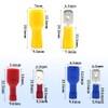 CEEYSEE 120Pcs Spade Connector Insulated Female and Male Quick Splice