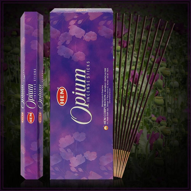 Opium Incense Sticks and Incense Stick Holder Bundle Insence Insense