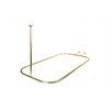 Utopia Alley Rustproof Wall Mounted Aluminum Hoop Shower Rod |