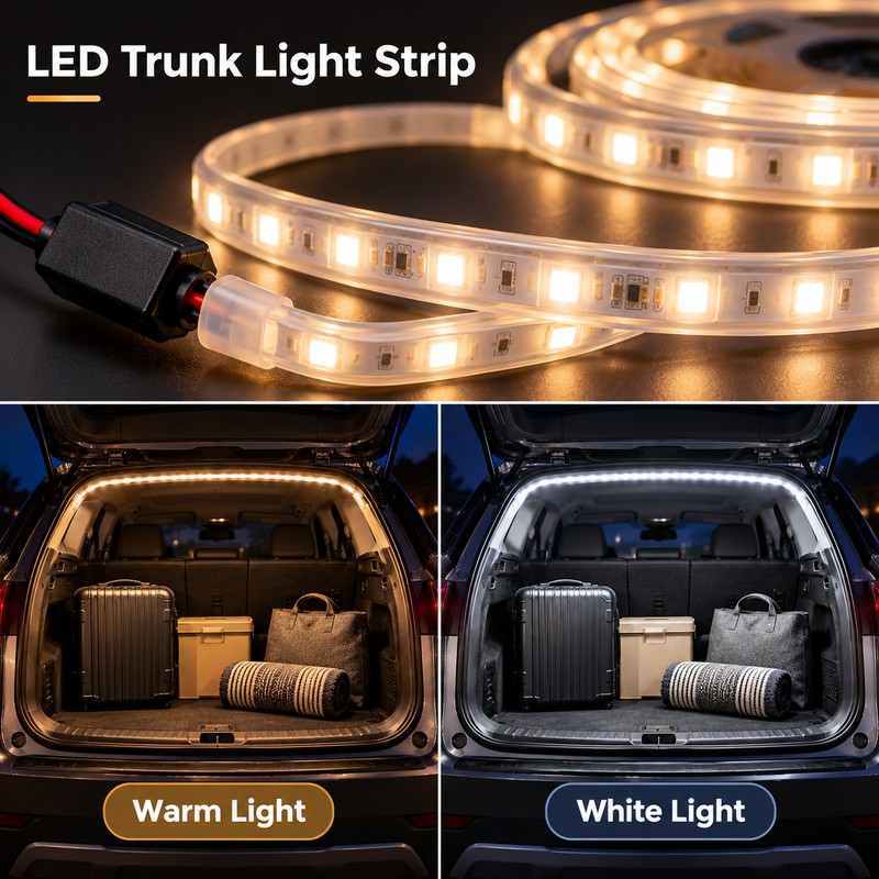Car Trunk LED Light Strip for Interior Lighting – Flexible