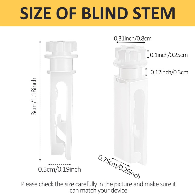Vertical Blind Stem Replacement White Stems for Vertical Window Blind