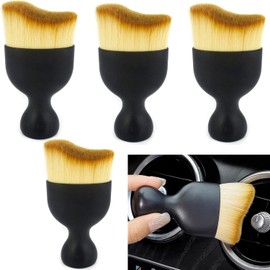 MOCOFLY（4pcs） Cepillo de Limpieza para Automóvil, Cepillo para Quitar el Polvo, Cepillo para Detalles, Herramienta de Limpieza de Polvo para Limpiar el Interior del Automóvil Esponjoso Suave Sin Olor