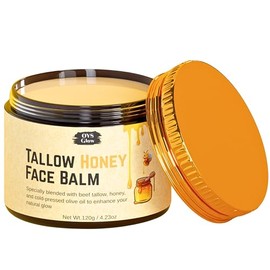 Tallow & Honey - Bálsamo facial de ternera alimentada con hierba, crema natural para el cuidado de la piel, mantequilla corporal suave y lisa