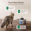 Stainless Steel Cat Water Fountain 108oz/3.2L:Battery Operated Wireless Cat Fountains