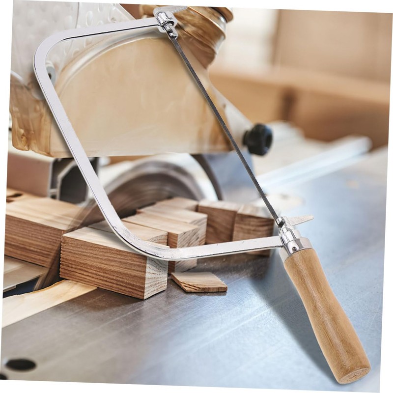 LALAFINA 2 Sets Mini U Shaped Coping Saws with Wooden