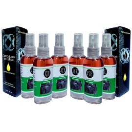 JYE Set de 6 Frascos Locion Crecimiento de Barba bergamota extra fuerte, Presentacin 60 ml por botella                                                