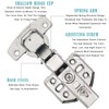 304 Stainless Steel Half Overlay Soft Frameless Soft Closing Hinges