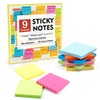 Sticky Notes, Shuttle Art 9 Bright Colors Stickies, 9 Pads 630 Sheets Total, 3x3 Inches Self-Stick Pads for Home, School, Office