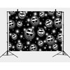 Cholo Theme Backdrop Early 2000s Background 7x5FT Black Glitter Old