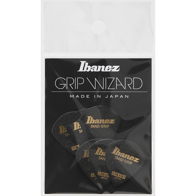 Ibanez PPA18XSGBK Grip Wizard Series Sand Grip Pick [EXTRA HEAVY]