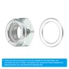 PATIKIL Skateboard Lock Nuts Set 5/16 Skateboard Truck Axle Washers