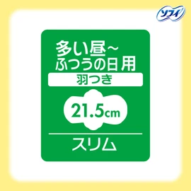 Center-In Compact 1/2 Unscented, For Heavy Days, With Wings, 22 Sheets [Sanitary Napkins, Slim]