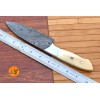 M DAMASCUS CUSTOM HANDMADE FORGED DAMASCUS STEEL CHEF STEAK KNIFE