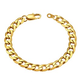 Cuban Link Bracelet for Women Hip Hop Jewelry Men Small Chain Bracelet