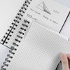 Rinrda A5 Graph Paper Spiral Notebook 8.5" x 5.7"-4 Pack