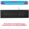 Keyboard Cover Skin for Dell KM636 KB216 KB216t KB216d KB216p