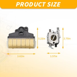 Hoypeyfiy WT286 Carburetor Kit, Replacement for Stihl Chainsaw 021 023 025 MS210 MS230 MS250 MS230C MS250C, Replaces WT-286, 1123-120-0605, 1123 120 0605