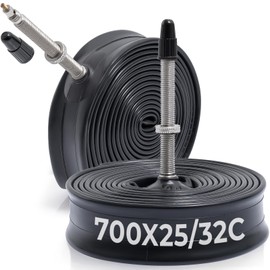 MetersGod MGN042 700x25c/28c/30c/32c Bicycle Tube, Compatible with Bicycle Tires, Presta Valve 2.4 inches (60 mm), Butyl Rubber, Suitable for Road Bikes, Cross Bikes, City Bikes