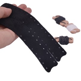 WAYNE'S DOG Leather Lever Wrap for Lever Action, Handcrafted (6-inch, Black/Black-Suede Leather)