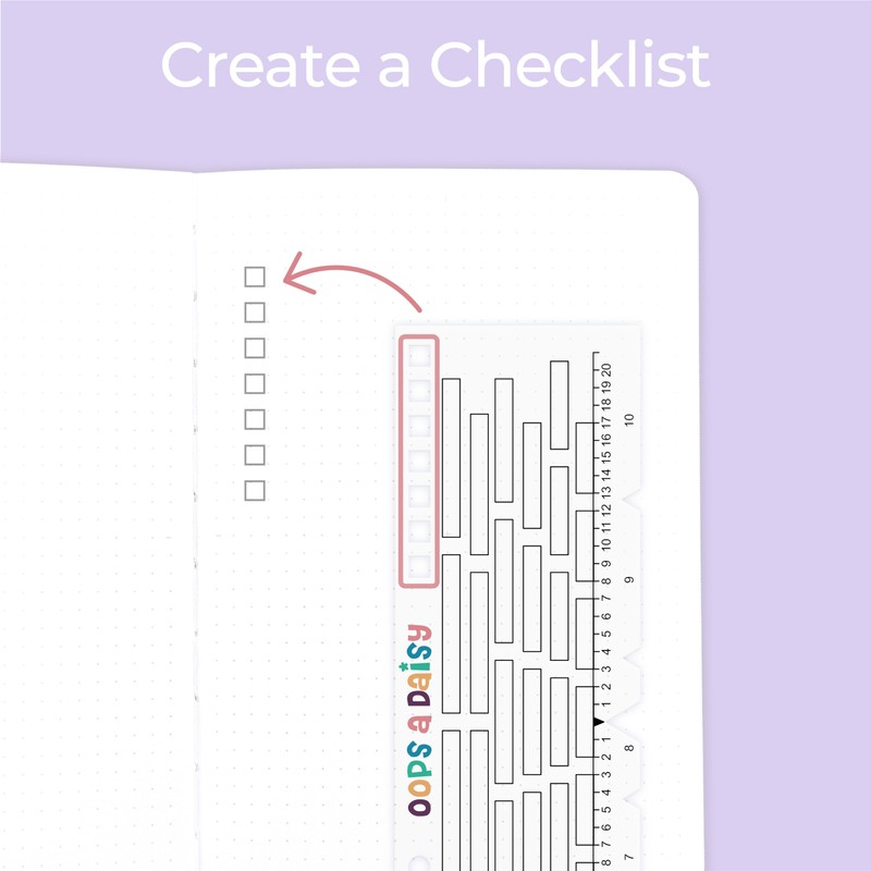 Universal Grid Ruler (Spaces Between Boxes) - Dotted Journaling/Bullet Planning