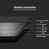 4Pcs Console Armrest Side Cover Carbon Fiber Trim Sticker Fit
