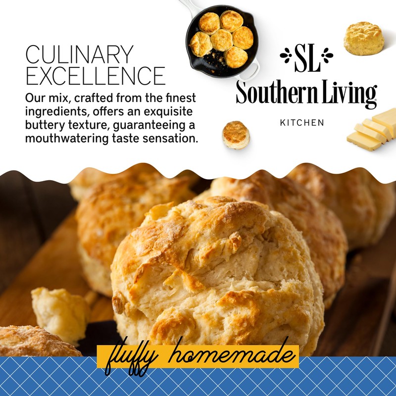 Southern Living Gourmet Original Biscuit Mix, Easy-to-Bake Delight, Dinner Biscuits,