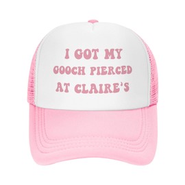 Funny Trucker Hats for Women Men Adjustable Pink Baseball Cap for All Season Outdoor Travel