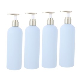 SAFIGLE 4Pcs Refillable Pump Lotion Bottle Press Pump Shampoo Dispenser Color for Home Travel Easy to Use Refill for Toiletries