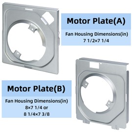 BKR60 for Broan-NuTone BKR60 Bath Fan Replacement Motor and Grille,BKR60 Upgrade Kit for NuTone 696N-R02 695 695-R02 696N 690NT-A 693 Motor Assembly 688 for Broan 671 670 689 688-G 688-H 688-J 688-K