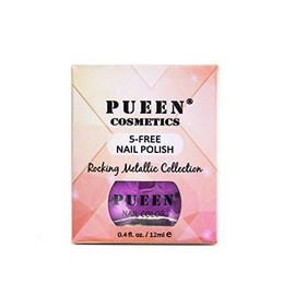 PUEEN Rocking Metallic Nail Polish For Nail Stamping Big 5-FREE Formula Nail Color Lacquer (610 Mighty Aphrodite)-BH000618