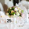 100 Pcs Acrylic Table Numbers 1-100 Double Side Numbered Table