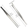 12 Inch Tweezers Food Tongs Multipurpose Stainless Steel Grill Clip