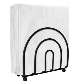 Blue Donuts Chrome Collection Napkin Holder - Classic Napkin Holders for Tables, Dining Table Napkin Holders for Kitchen, Kitchen Organization, Chrome