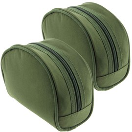 2 X Green Fishing Reel Cases For Coarse Carp Fishing Reels Tackle NGT