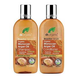 Dr Organic Moroccan Argan Oil Shampoo & Conditioner Set - Vegan