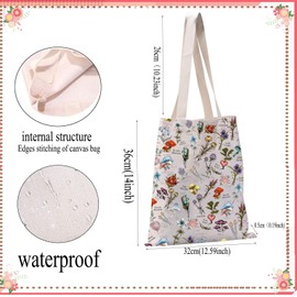 PXTIDY Hyrule Flora Tote Bag Game Inspired Gift for Plant Lover Gamer Gift Plant Video Game Fans Handbag Game Player Merch