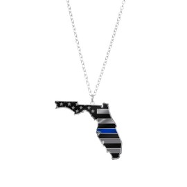 Thin Blue Line USA Thin Blue Line State Necklace (Florida)