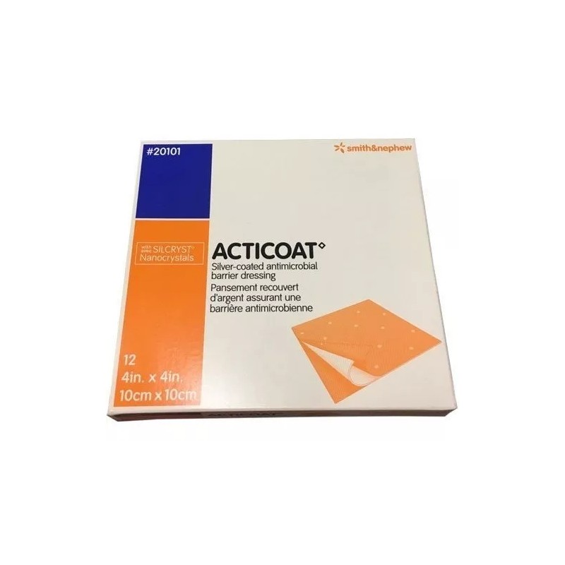 Smith+Nephew Acticoat Apósito Barrera Antimicrobiana Plata 10x10 Pieza