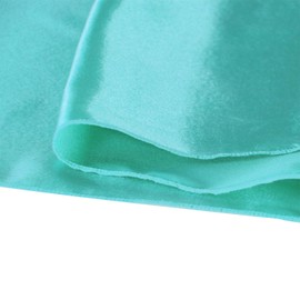 WELMATCH Camino de mesa de satén turquesa 5 piezas para decoración de banquetes de boda, fiesta, eventos, camino de mesa (turquesa, 5)