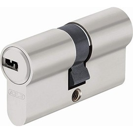 ABUS ec-snp Cylinder Double Lap For Exterior Doors/Entries, silver, 44996