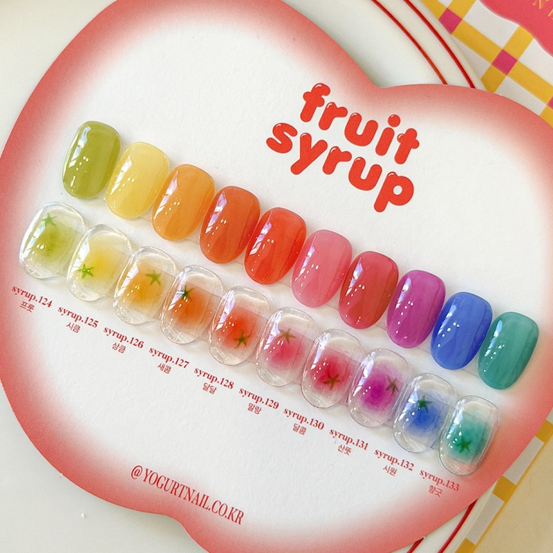 Yogurt gel fruit syrup gel 10-piece set / 요거트젤 후르츠