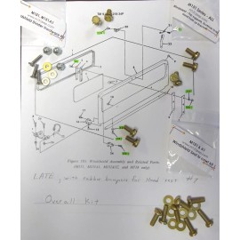 Unbranded M151A1 Late - Windshield Complete Overall - hardware Kit