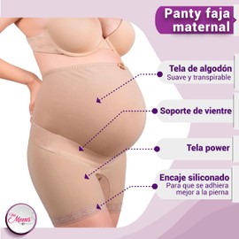 For Moms Belly Band Panty Faja Maternal Fajas para Embarazadas con Refuerzos para Las Cadera Belly Bandit De Algodón Elástico sobre El Vientre Color Nude