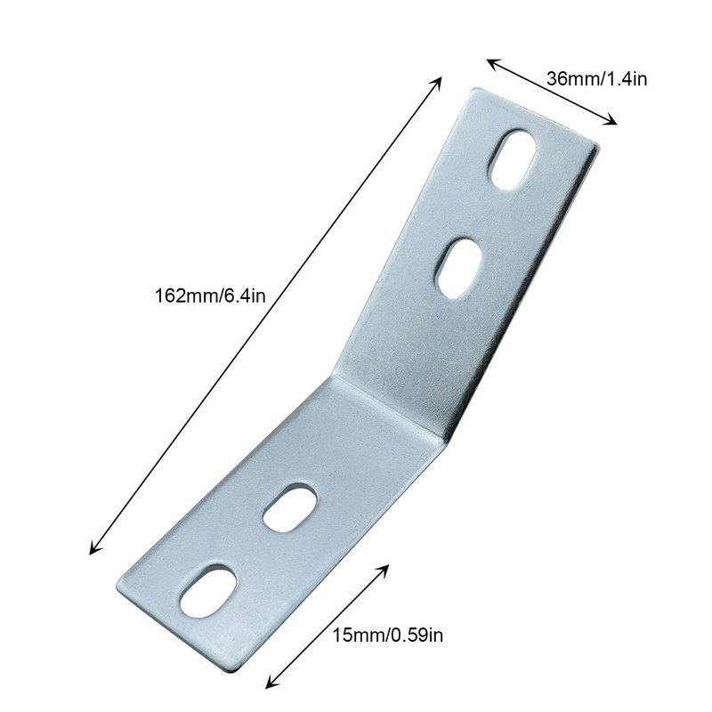 JCBIZ 2PCS Aluminum Alloy 135 Degree Angle Bracket Slotted Corner
