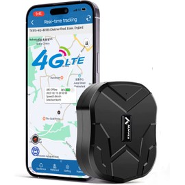 4G GPS Tracker Without Subscription 10000 mAh GPS Tracker Car 120 Days Standby Time, Real Time to Update the Position, Strong Magnetic and Waterproof with Free App