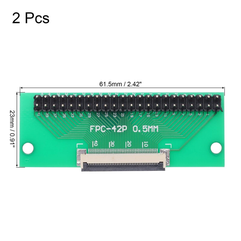 QUARKZMAN FFC FPC Connector Board 42 Pins 0.5 mm Socket