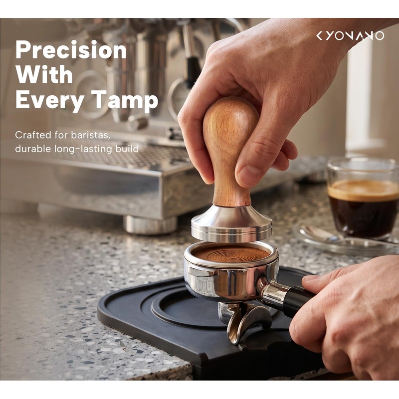 KYONANO 58mm Espresso Tamper, Coffee Tamper 58mm, Espresso Press Tamper