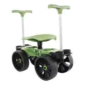 TheXceptional Wheelie Easy-Up | Wheeled Garden Stool with Handles Relieve Pain Getting Up and Down | Gardening Work-Seat with Wheels for Elderly Seniors | Made in USA by Vertex | Model EX530