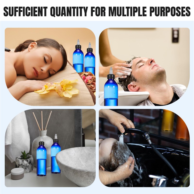 Barydat 12 Pcs Applicator Bottles for Hair, Squeeze Hair Oil