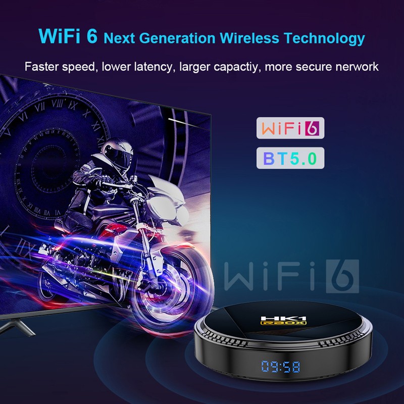 HK1 RBOX-H8 WIFI6 Android 12.0 Smart TV Box H618 Quad-core